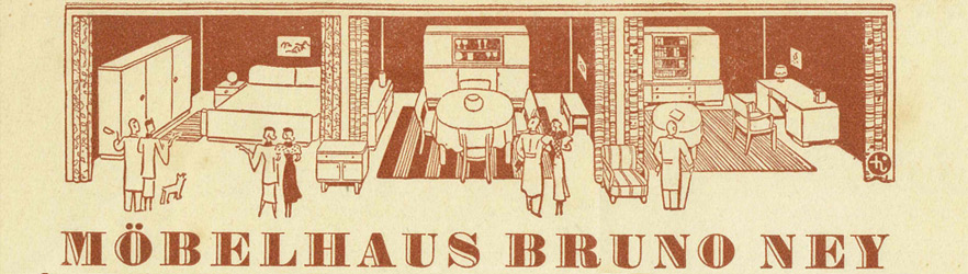 Briefkopf des Möbelhauses Ney